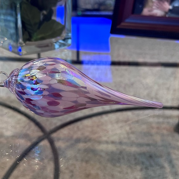 Vintage hand blown glass finial ornament - Picture 8 of 9